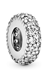 teensy-weensy silver sparkle spacer Pandora charm